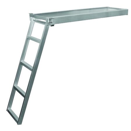Jif Marine JIF MARINE CSD2-5 5-Step Under Deck Pontoon Ladder Round Front CSD2-5
